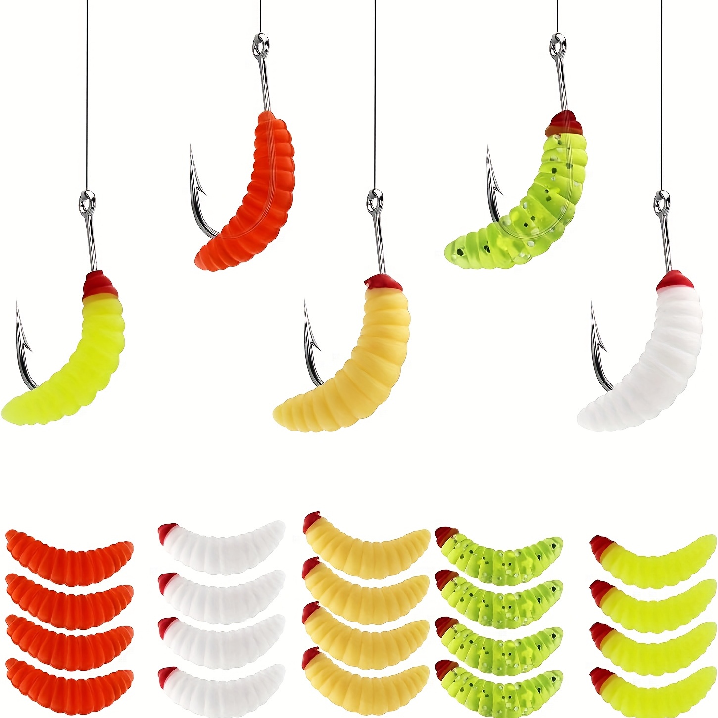Simulation Worms Soft Fishing Baits Artificial Silicone - Temu France