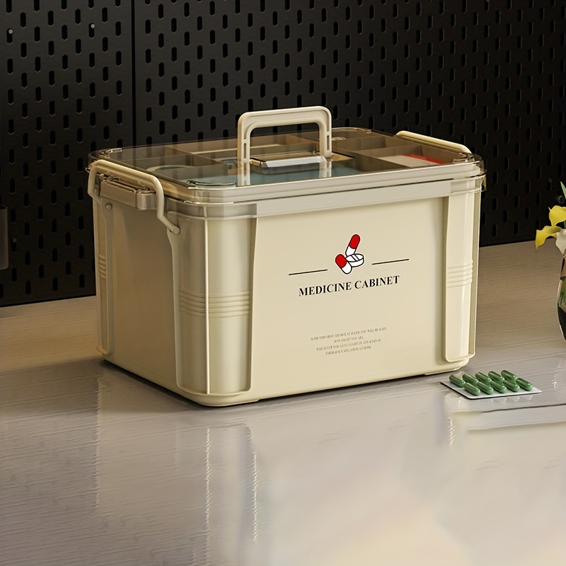 Useful Box Plastic Storage Box Medical Box Organizer Multi-functional  Portable Medicine Cabinet Family Emergency Kit Box Dropship, Aesthetic Room  Decor, Home Decor, Kitchen Accessories, Bathroom Decor, Bedroom Decor - Temu