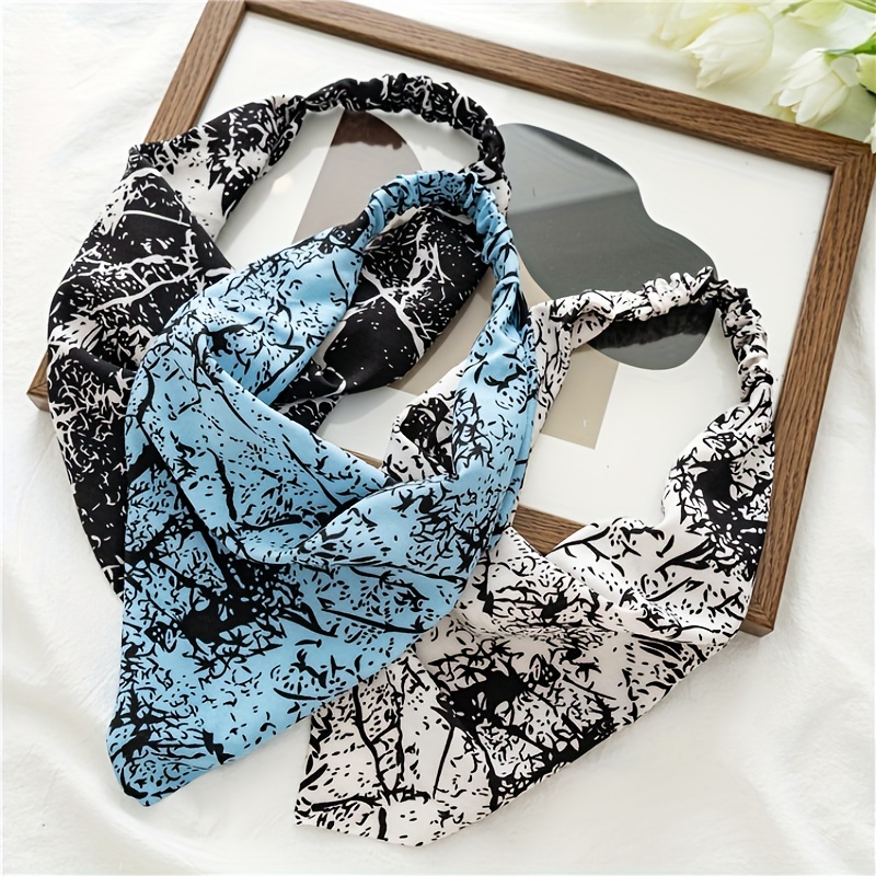Boho Style Hair Scarf Floral Triangular Scarf Hair Band