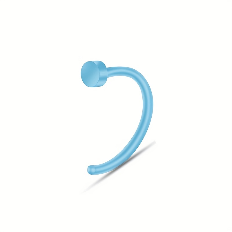 12pcs Candy Nose Ring Screws, Body Piercing