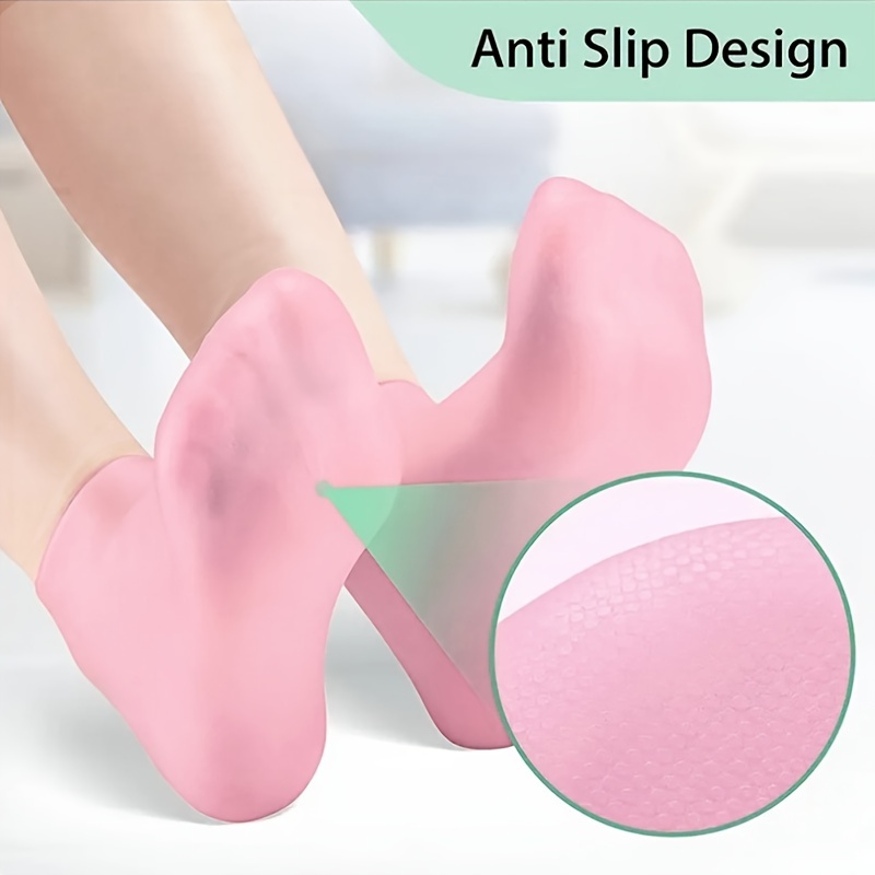 Silicone Socks Women Moisturizing Foot Socks Soft Gel Socks - Temu