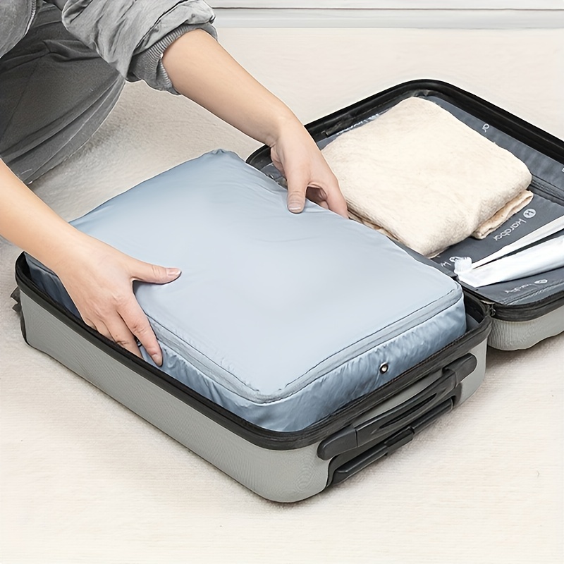 1pc Clothing Storage Bag, Portable Travel Luggage Organizer