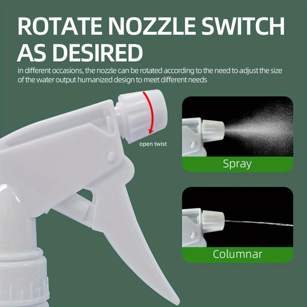 spray bottle cleaning tool watering can with adjustable nozzle for stream or spray suitable for handheld use on indoor outdoor plants and cleaning tasks features a graduated bottle body made of acid and   resistant hdpe 500ml 16 90  Product details 6