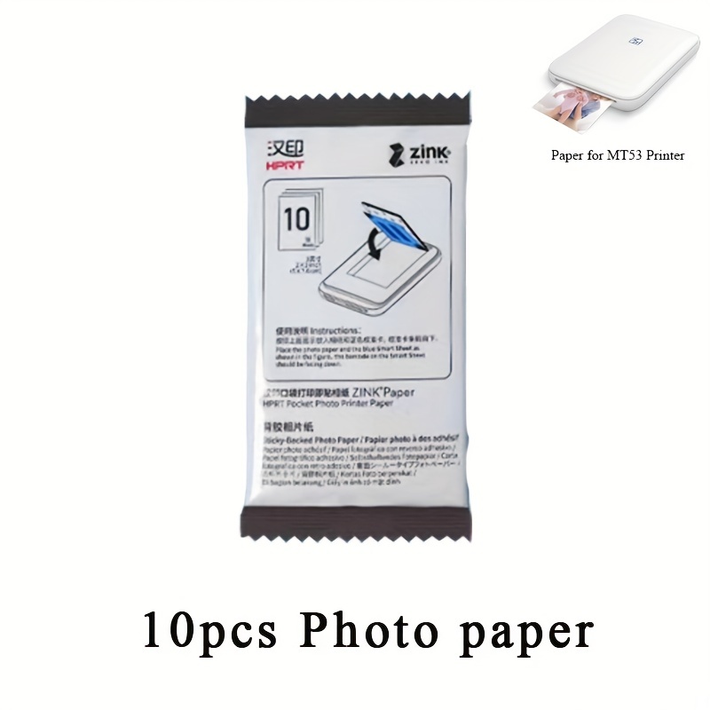  Mi - Papel portátil para impresora fotográfica (2 x 3