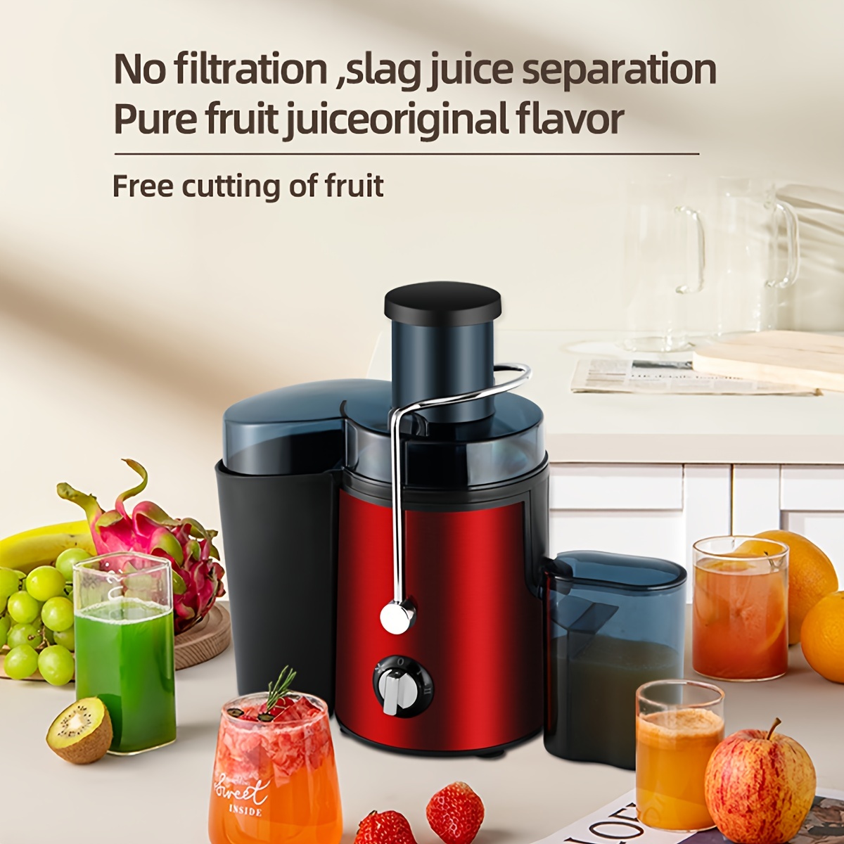 Multifunctional Stainless Steel Juicer With Slag - Temu