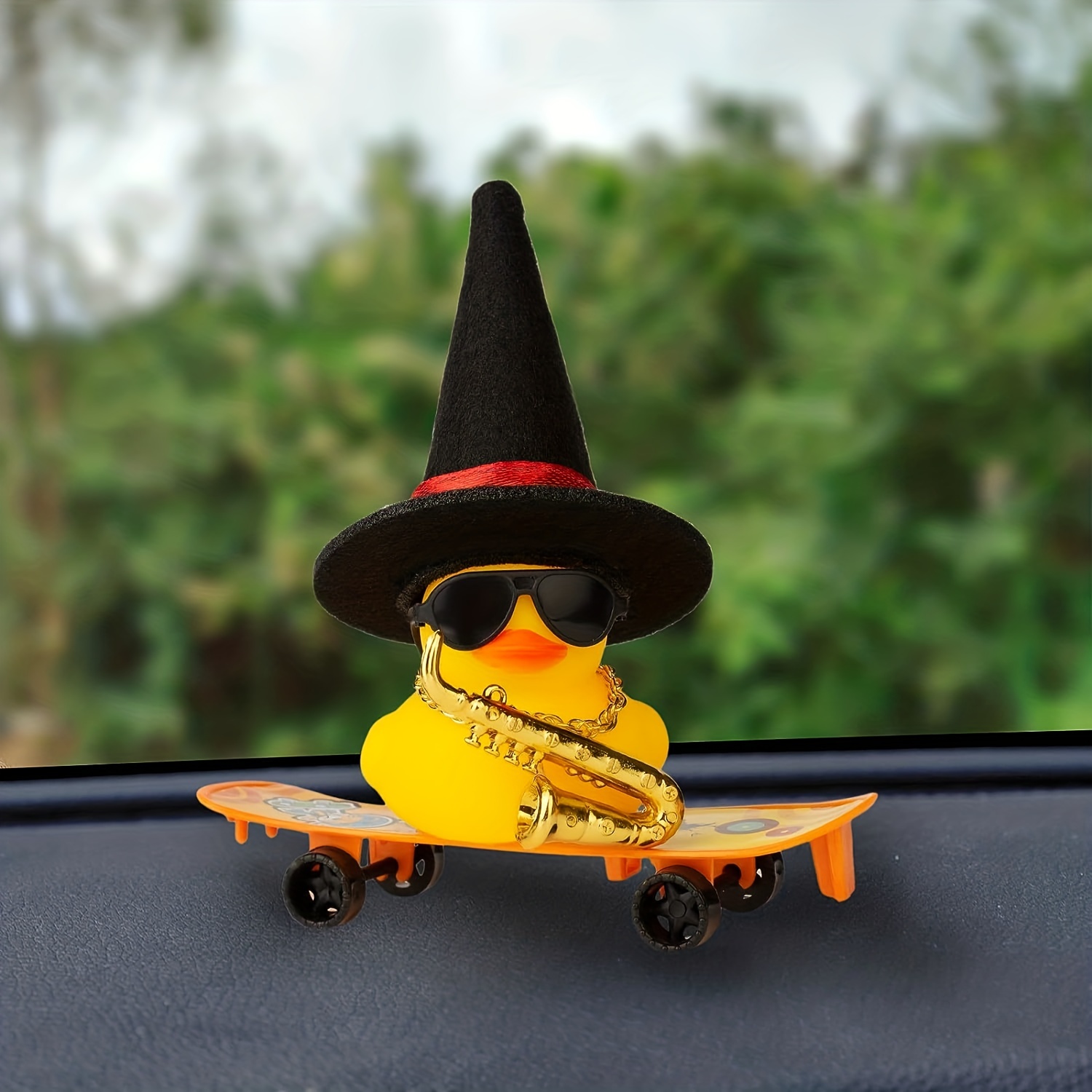 Car Rubber Duck Ornaments Yellow Duck Car Dashboard - Temu