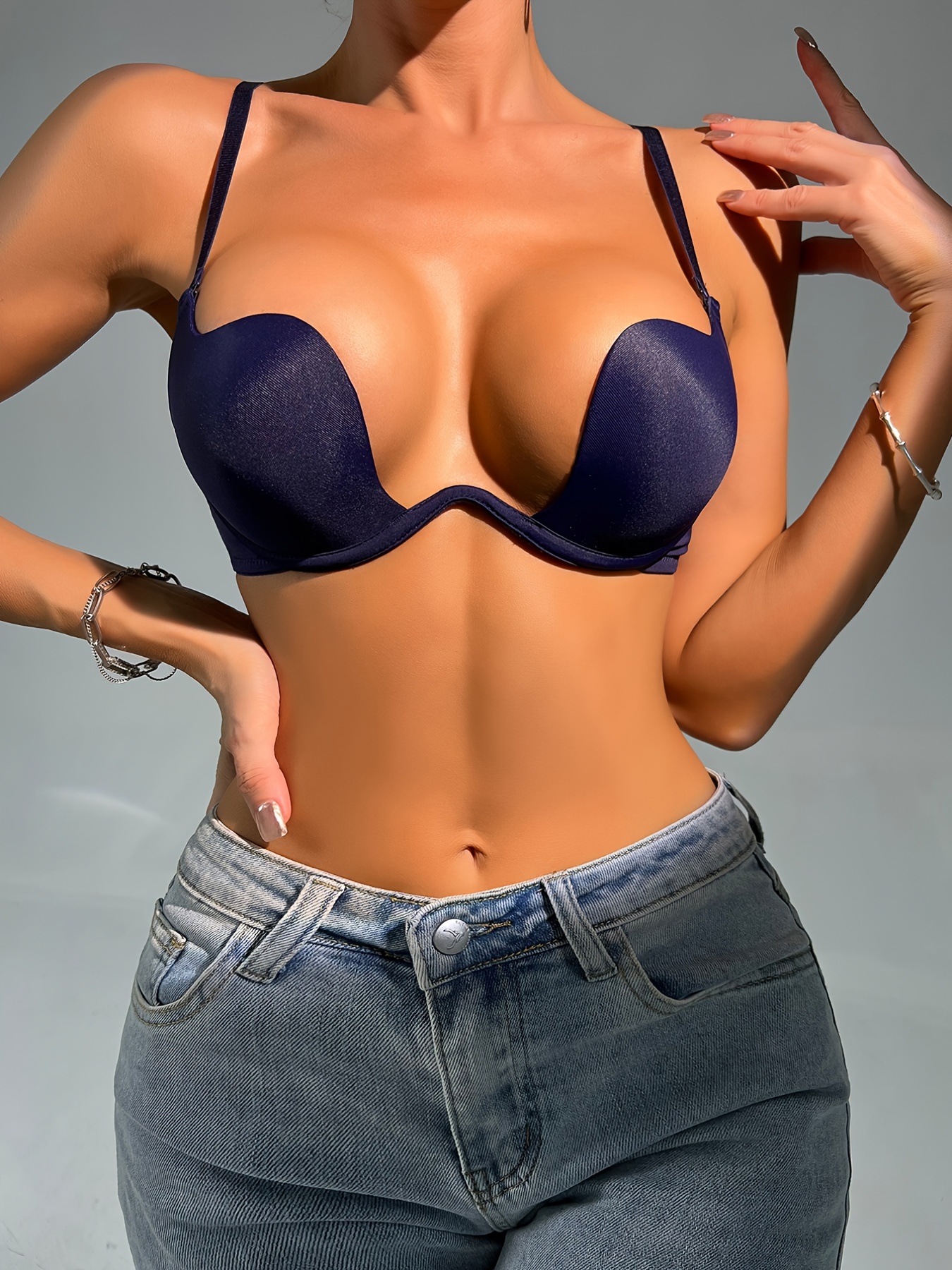 Seamless Push Up Bra With Deep V Neck Support Womens Sexy Underwear For  Young Girls And Women From Annayplusal, $16.17