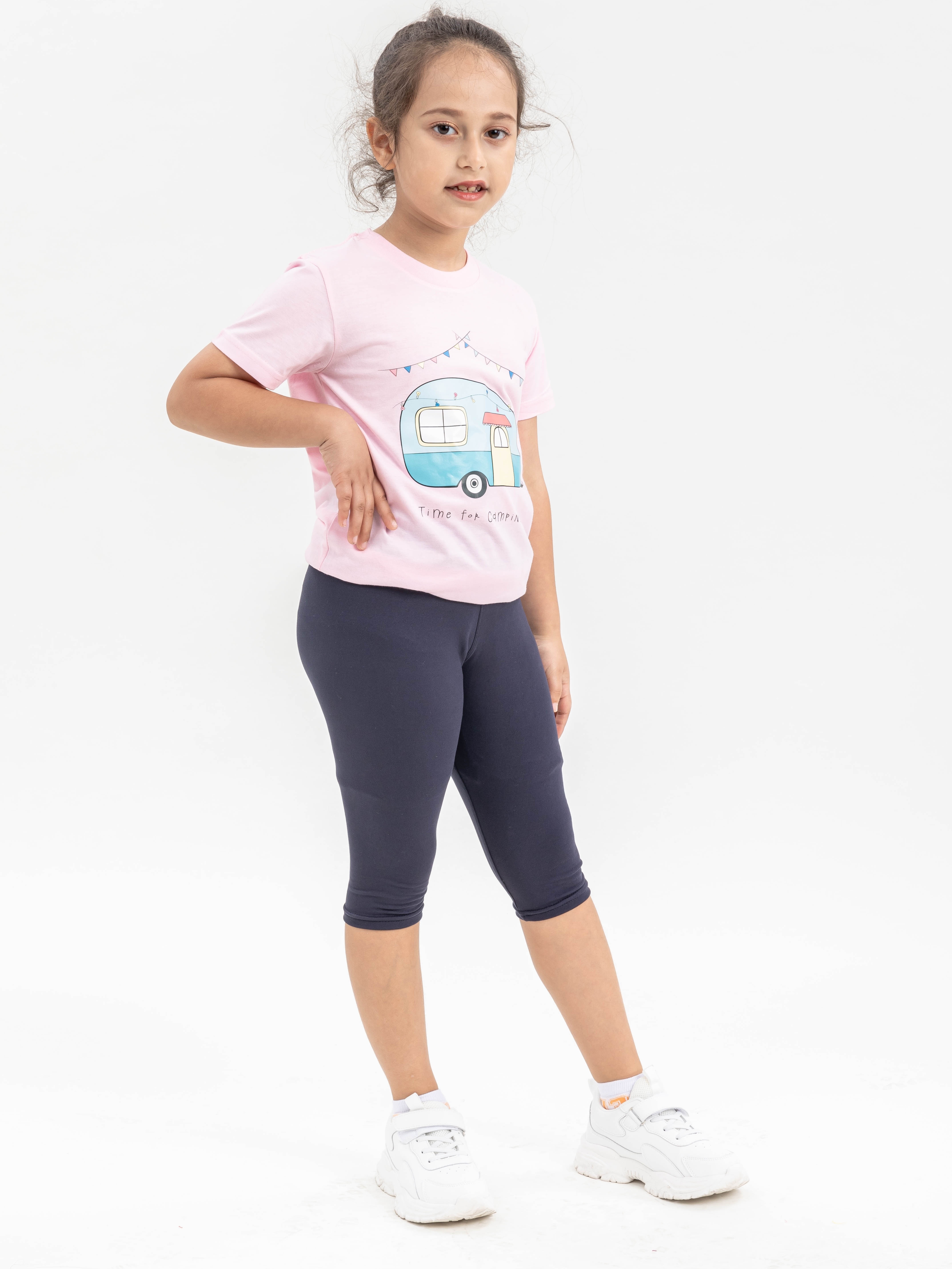 Toddler Girls Athletic Workout Leggings Elastic Waist Tight - Temu