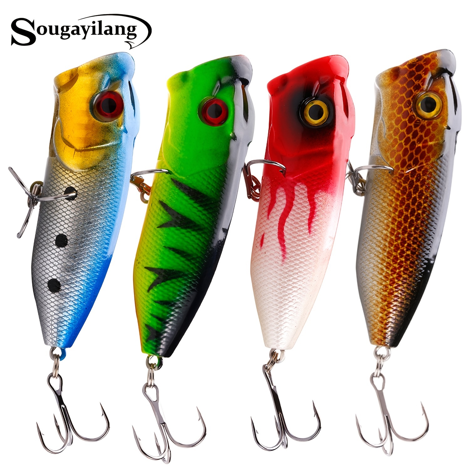 Sougayilang Fishing Lures Buzzbait Spinnerbait Topwater Lure for