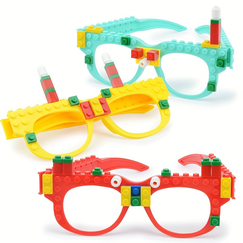 

Building Block Glasses, Building Blocks, Glasses Toys, Educational Assembled Building Block Glasses