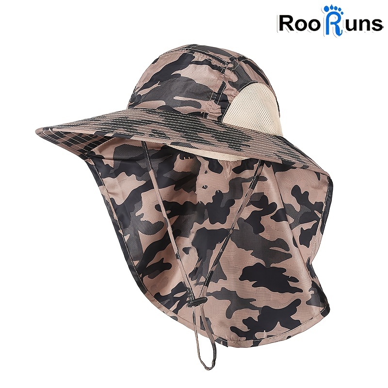 1pc Outdoor Camouflage Fisherman Hat Mens Summer Sunshade Sun Hat