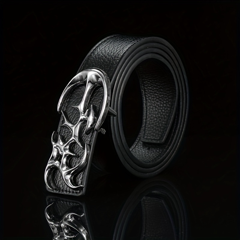 Hip Hop Style Rock Decorative Belt, Heart Buckle Men's Pants Belts - Temu