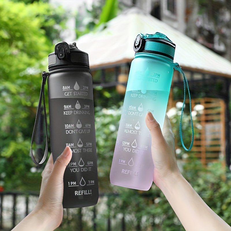  Botella de agua deportiva de 1 litro, botella de agua
