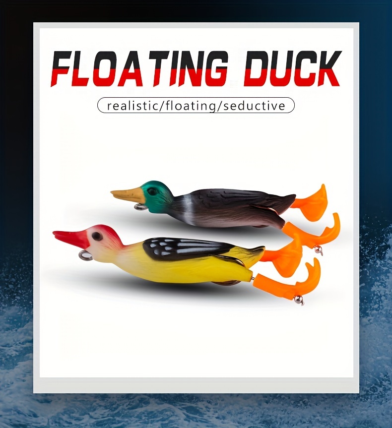 Bionic Duck Soft Bait Spinning Flippers Swimbait Topwater - Temu Canada