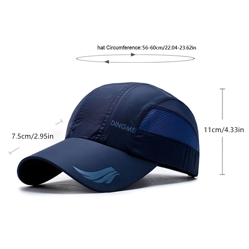 Korean Style Solid Summer Casual Baseball Cap Men Snapback Women Boy Quick  Dry Mesh Cap Breathable Sun Hat