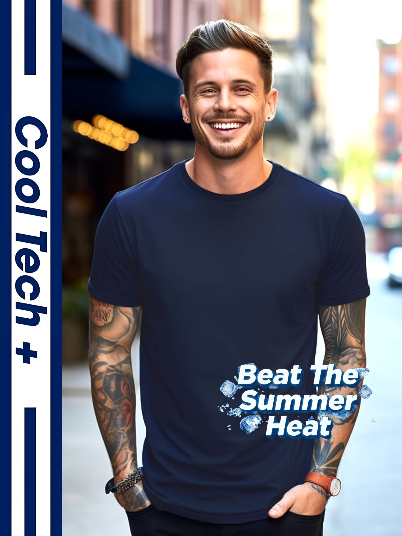 Men's Cotton Plain Color Breathable Quick Drying - Temu Canada