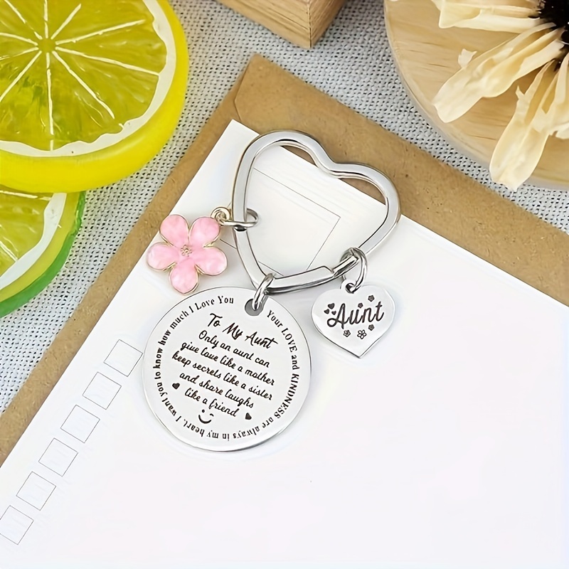 Auntie Gift Auntie To Be Keychain New Aunt Gift For Friends - Temu