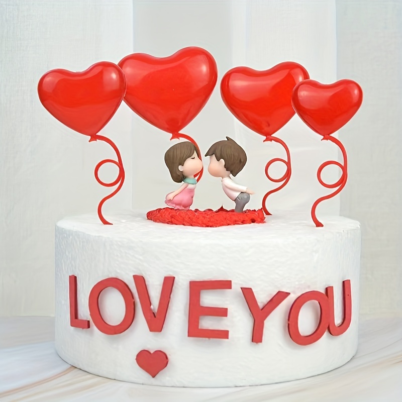1pc Heart Shaped Cake Topper Decoration | SHEIN