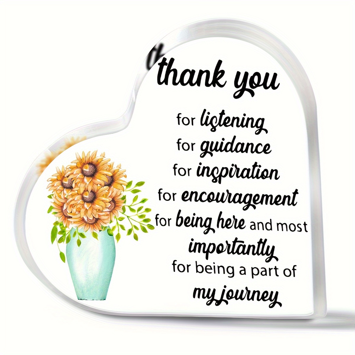 Acrylic Keepsakes Motivational Encouragement Thank You Gift - Temu