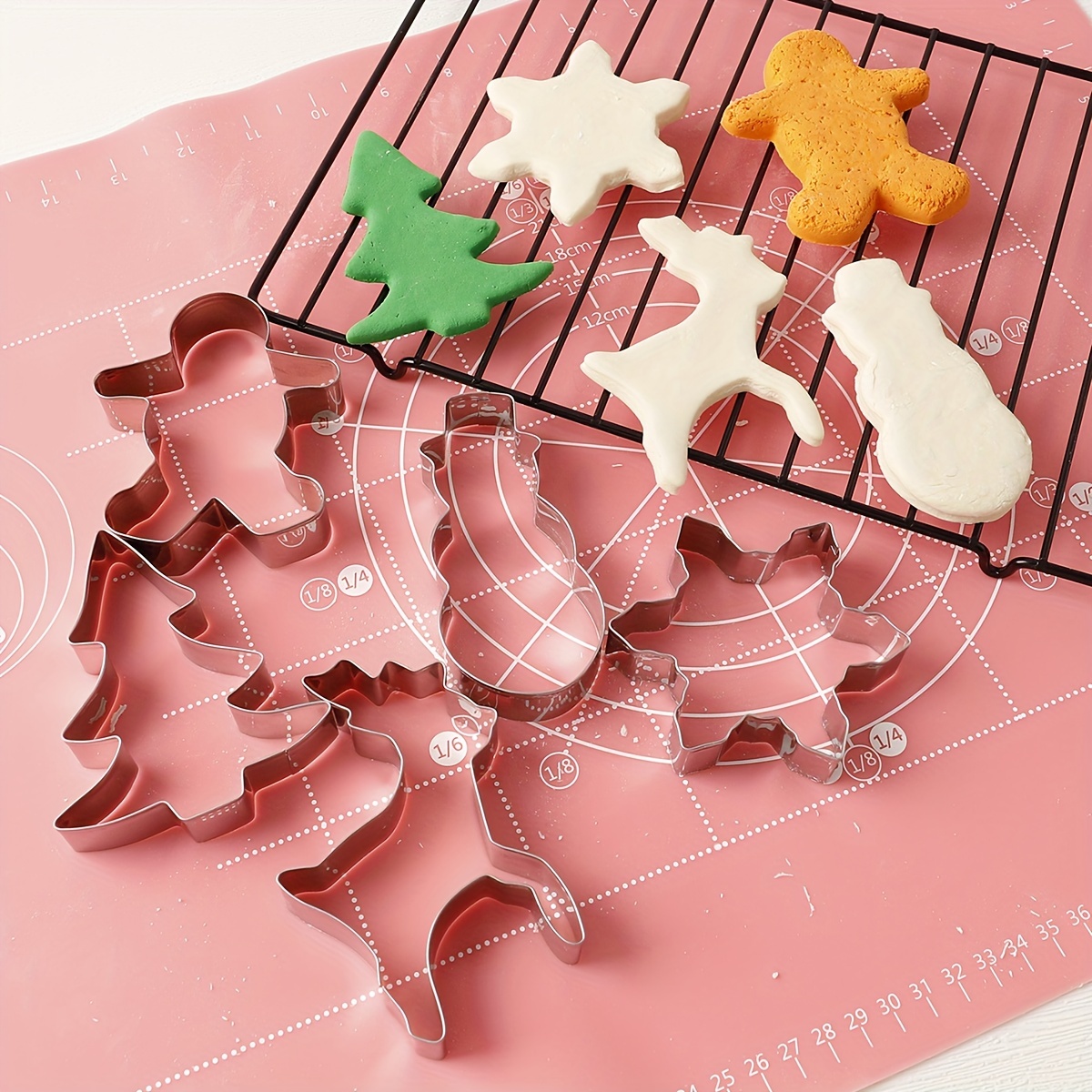 Christmas Cookie Cutters Stainless Steel Pastry Cutter Set - Temu