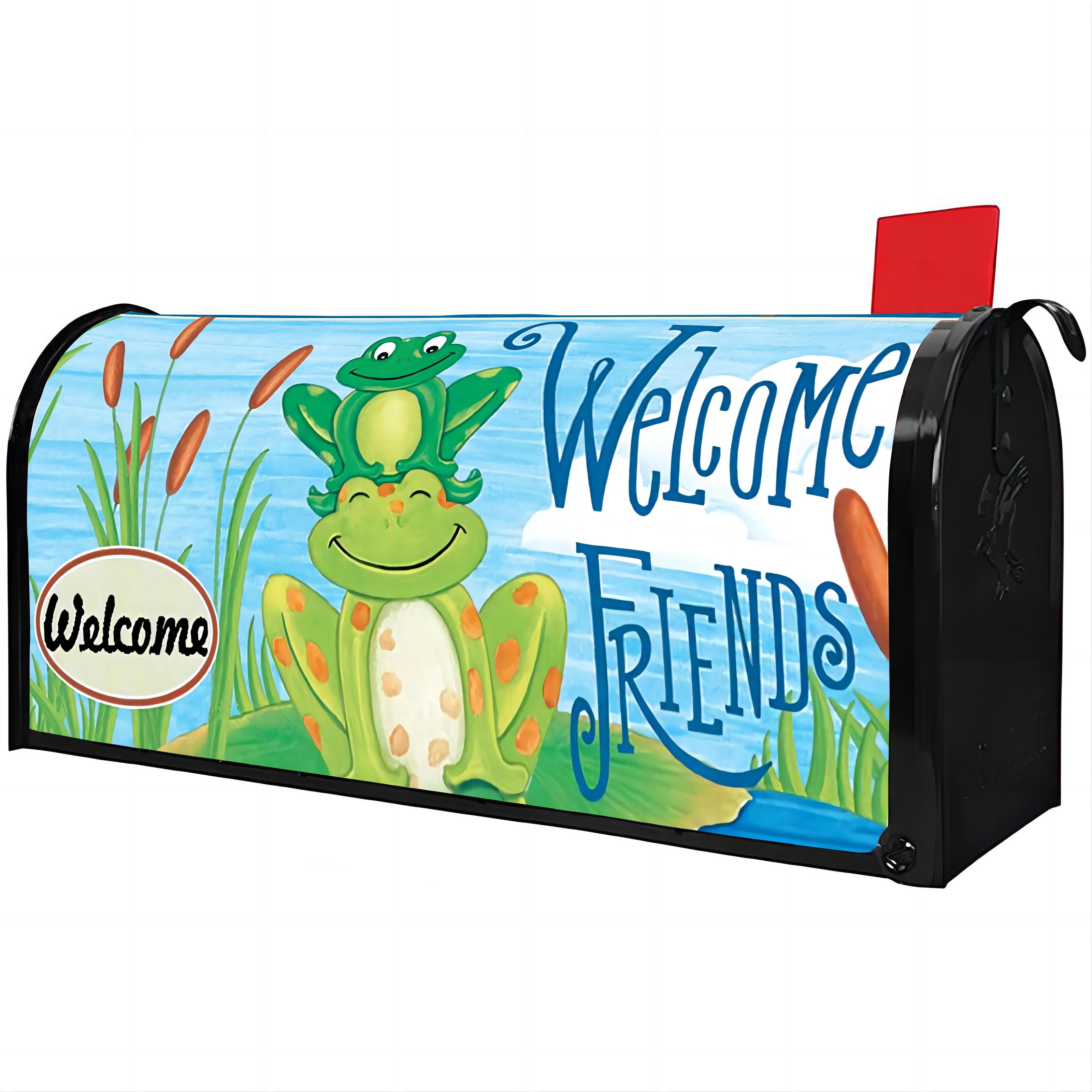 Frog Friends Mailbox Covers Post Box Cover Wraps Temu