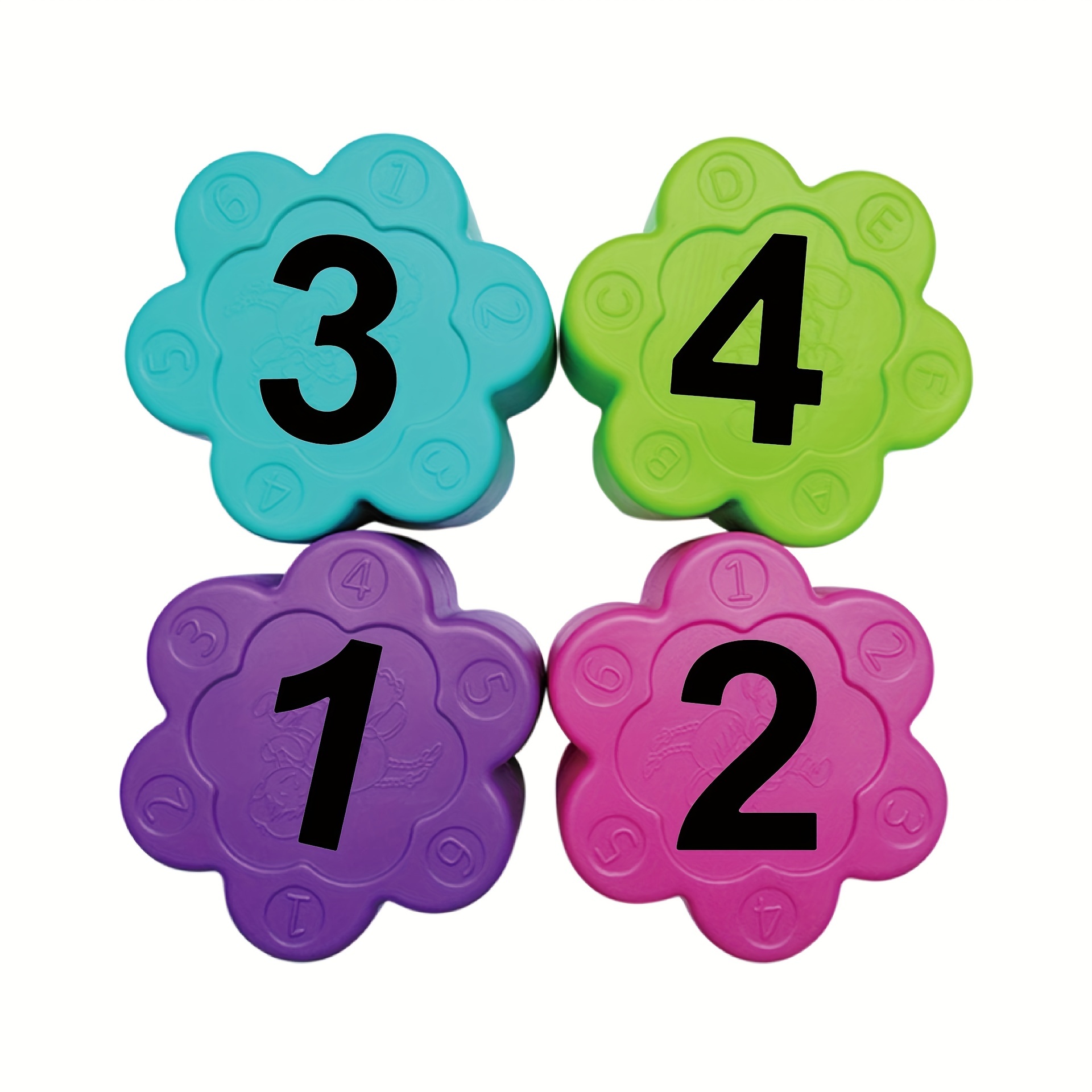 4 Sheets Numbers Stickers, Large Waterproof Stickers [3.94inch Numbers]  Number Stickers, Number Labels Numbers