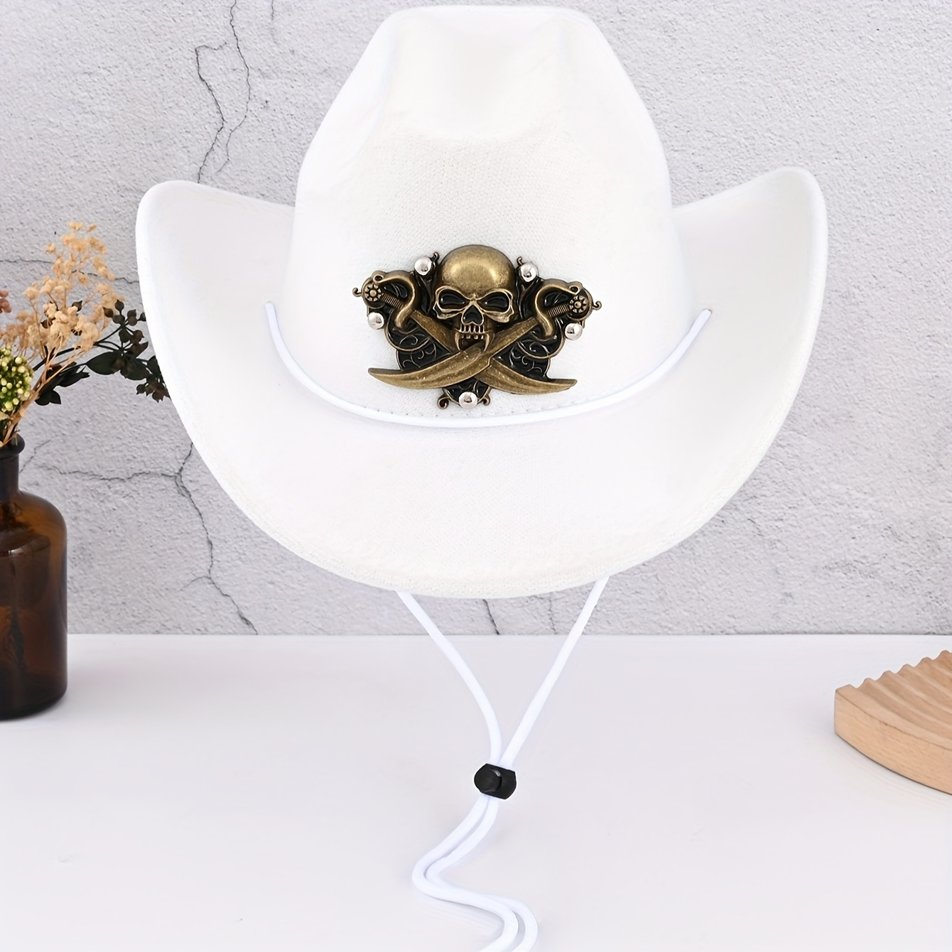 Sombrero Vaquero Vaquera Occidental Sombrero Caballero Negro - Temu