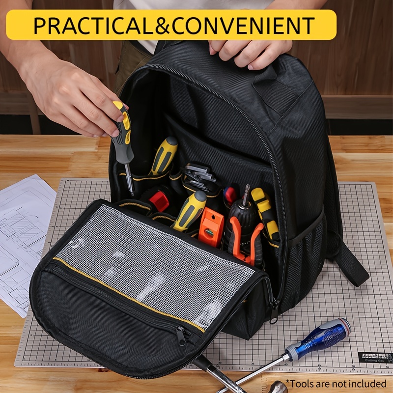 Tool Backpack For Men Hvac Tool Bag Backpack Electricians - Temu