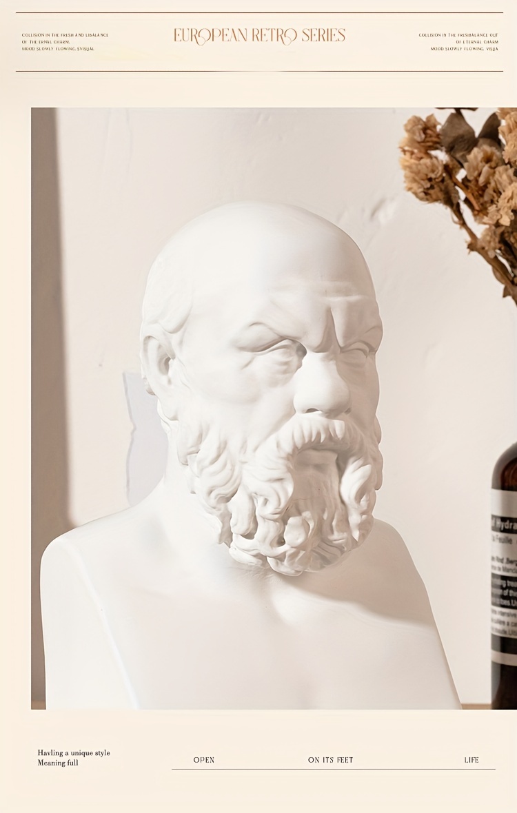 Mini Gips Skulptur Zonfer David Büste Statue - 15cm Dekoration Büste Für  Wohnzimmer Deko, image size:750x1180