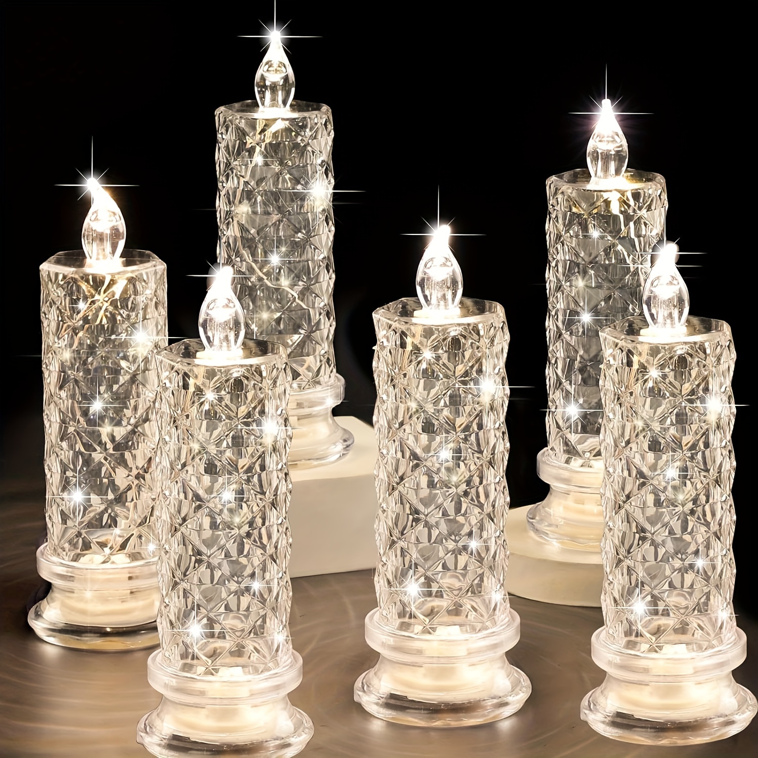 Paquete de 24 velas LED románticas con 1000 pétalos de rosa artificiales,  luces de té sin llama en blanco cálido para noche romántica, día de San