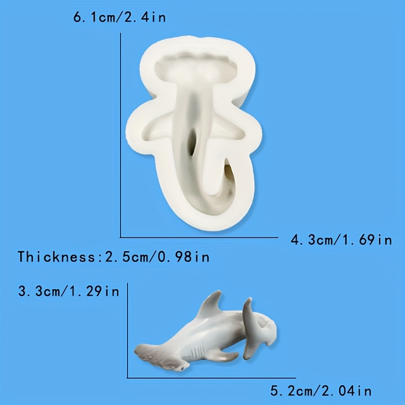 3D Shark Ice Mold