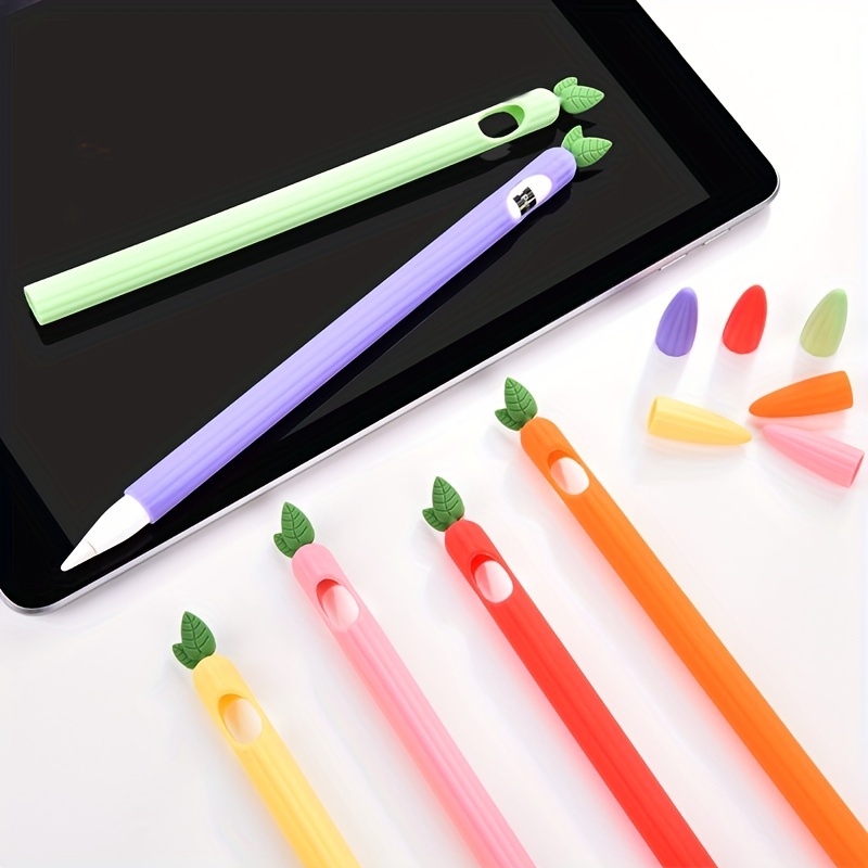 Magnetic Anti Slip Case For Apple Pencil 1 Silicone Touch Stylus