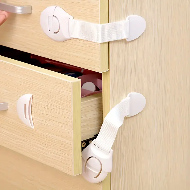 Safety Cabinet Lock Secure Home Plastic Door Lock Proofing - Temu
