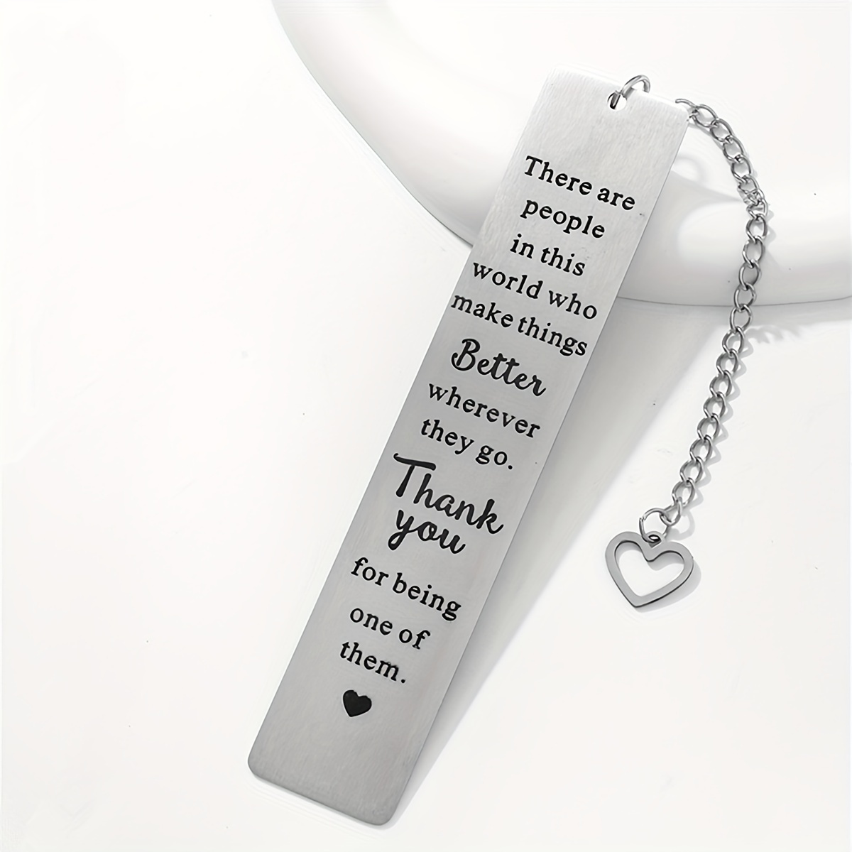 

Engraved Stainless Steel Bookmark - Perfect Gift For Teachers, Students, And - Ideal For Valentine's Day & Holidays