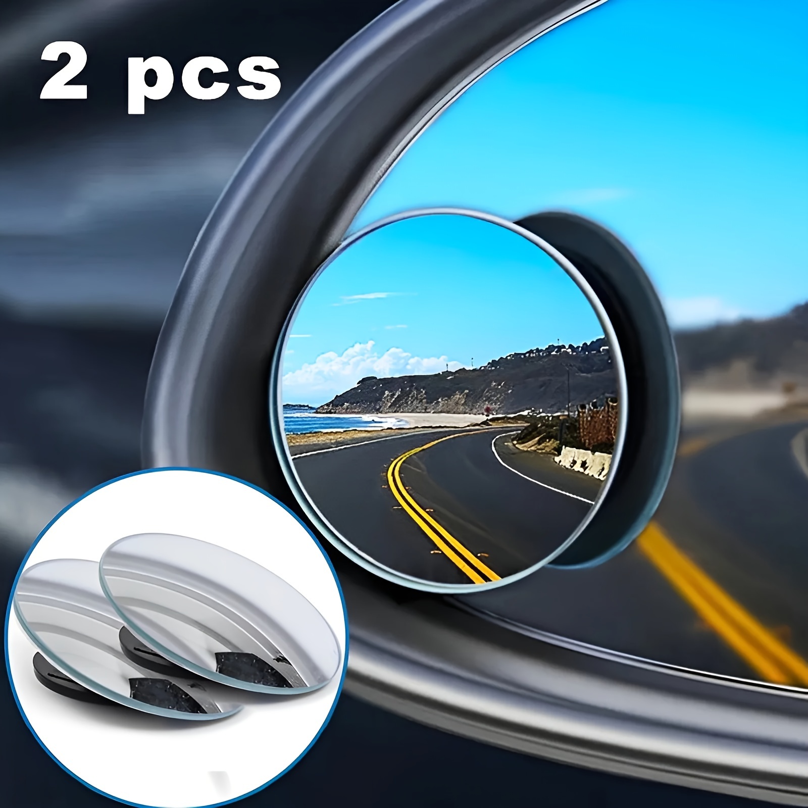 Autorückspiegel 2 Stück Runde Spiegel Set Hd 360 Grad Verstellbare