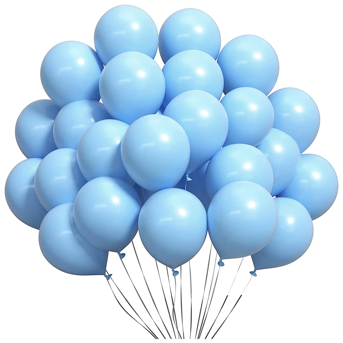 12 Pouces Lot De 50 Ballon Blanc Nacré Et Confettis - Ballon