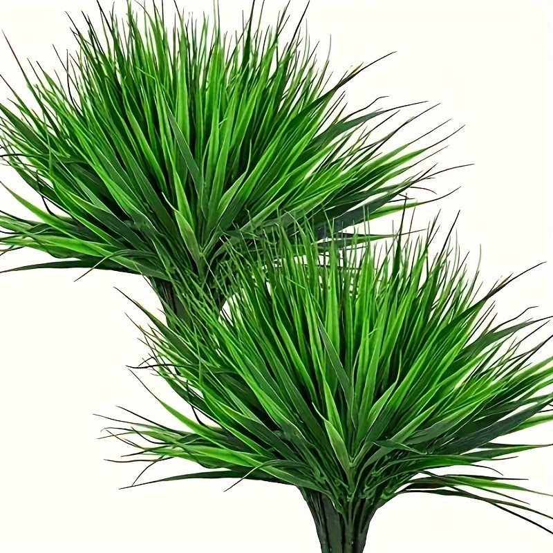 

12pcs Uv Resistant Artificial Grass Plant-outdoor And Indoor Fake Flowers For Spring And Summer Garden Decor And Home Decor