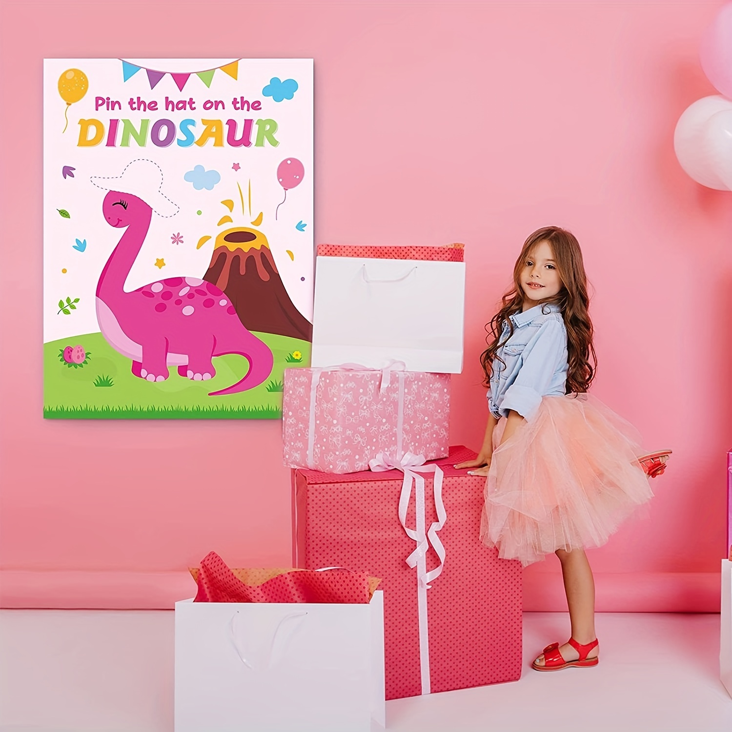 Pin The Tail On The Dinosaur Party Game Dinosaur Party Games - Temu