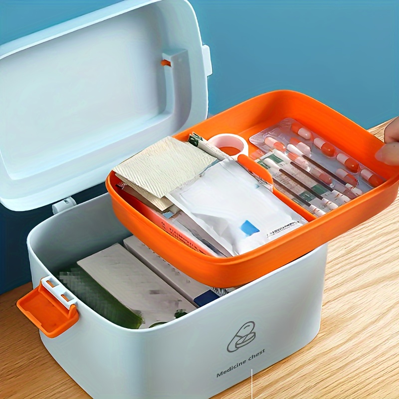 Petite boîte à médicaments en plastique domestique Boîte de