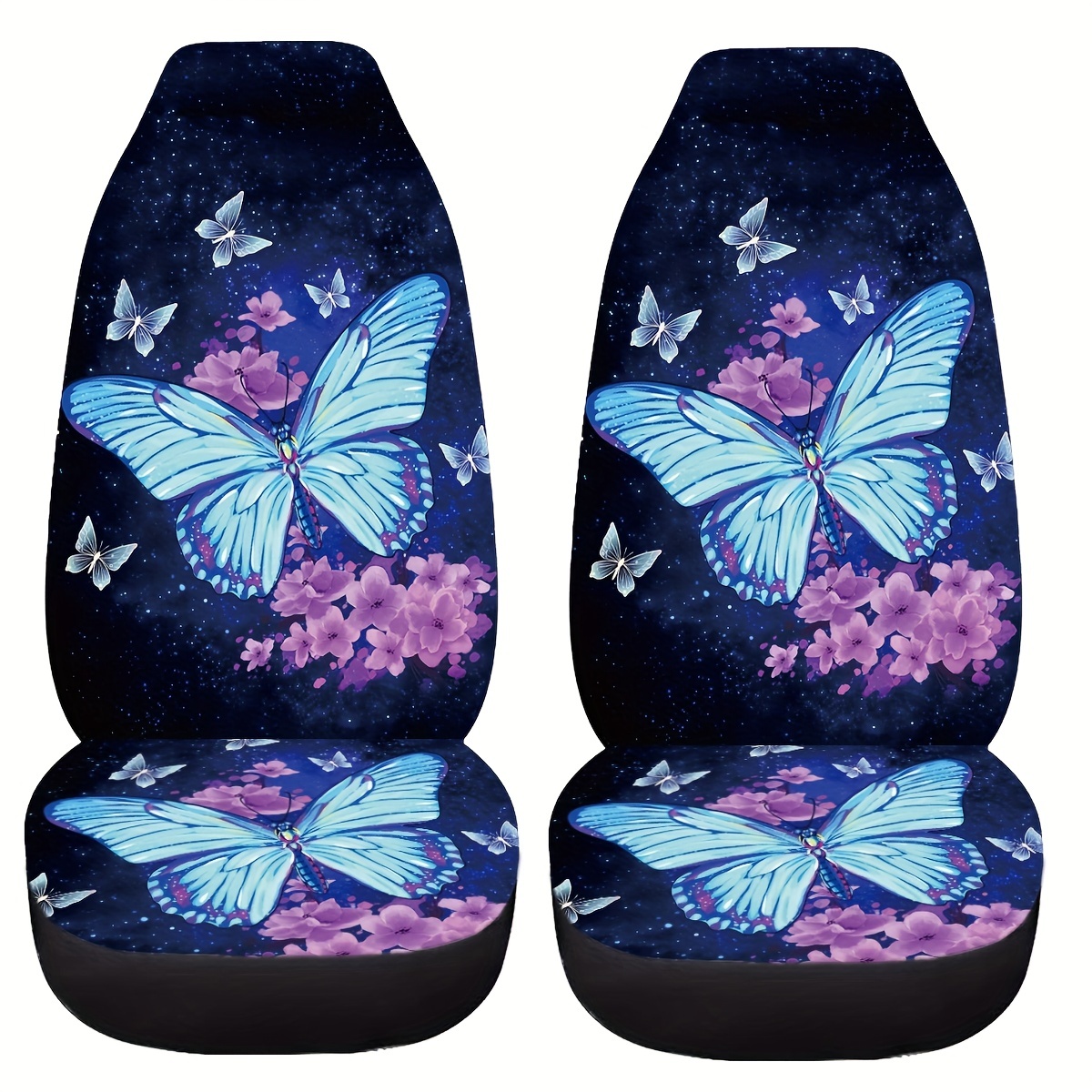 Blue Large Butterfly Print Car Seat Cover, Universal Car Interior  Accessories Protector - Temu United Arab Emirates