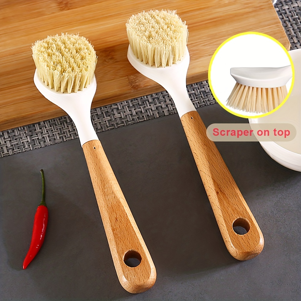 Wood Pot, Pan & Bowl Wooden Scraper Tool, Dish Safe Perfect Kitchen Cleaner