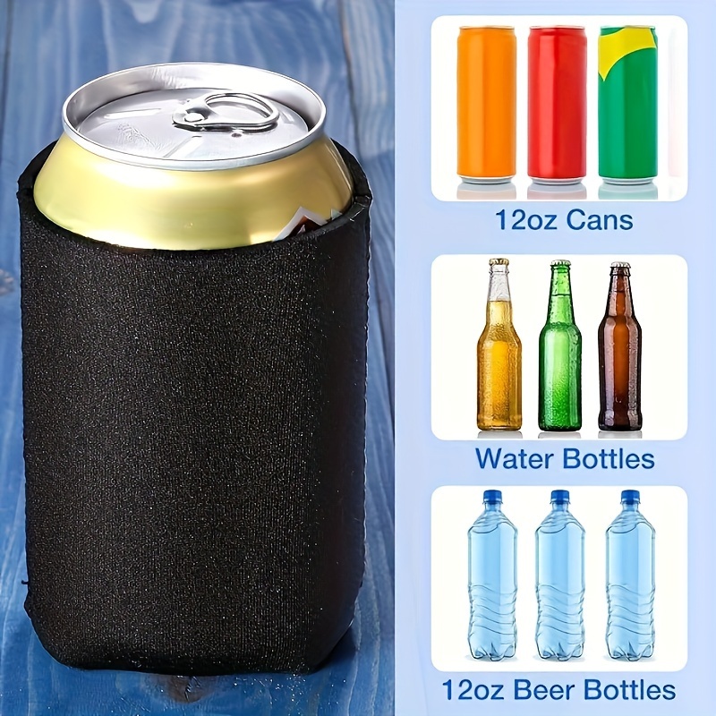 Beer Can Cooler Blank Neoprene Can Sleeves Collapsible Foldable Insulated  Drink Cooler Holders For Beer Water Bottles - Temu