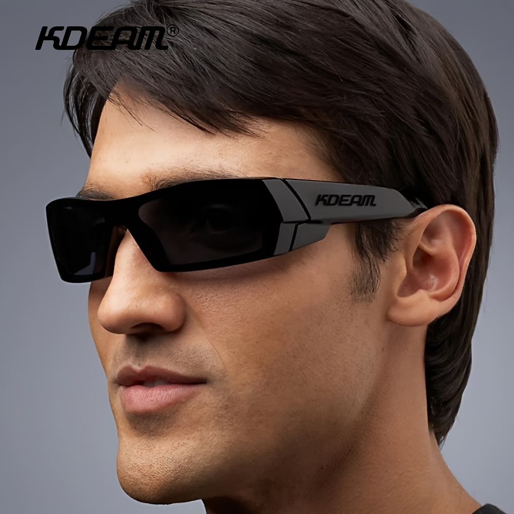 Keihion Trendy Vintage Rectangle Metal Frame Polarized Sunglasses Men Women  Outdoor Sports Party Vacation Travel Driving Running Fishing Golf Surf -  Jewelry & Accessories - Temu