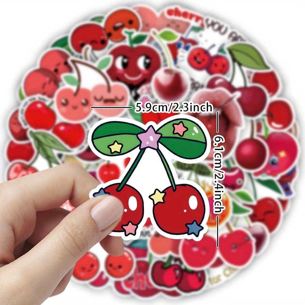 Waterproof Aesthetic Sticker - Red Berry