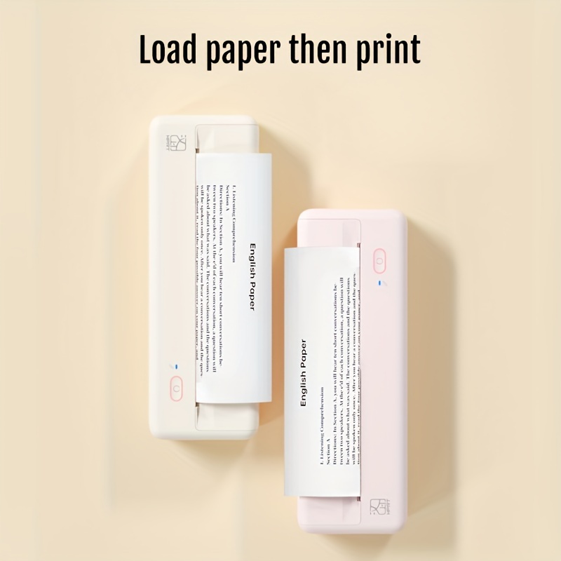 Imprimante A4 Portable Petite Imprimante Thermique Sans Fil Sans