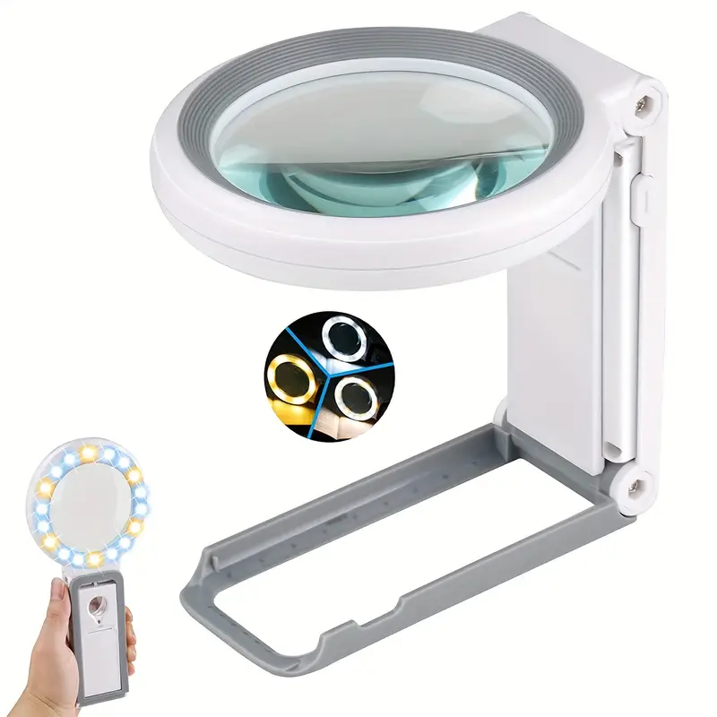 Magnifying Glass Light Stand 10x 30x