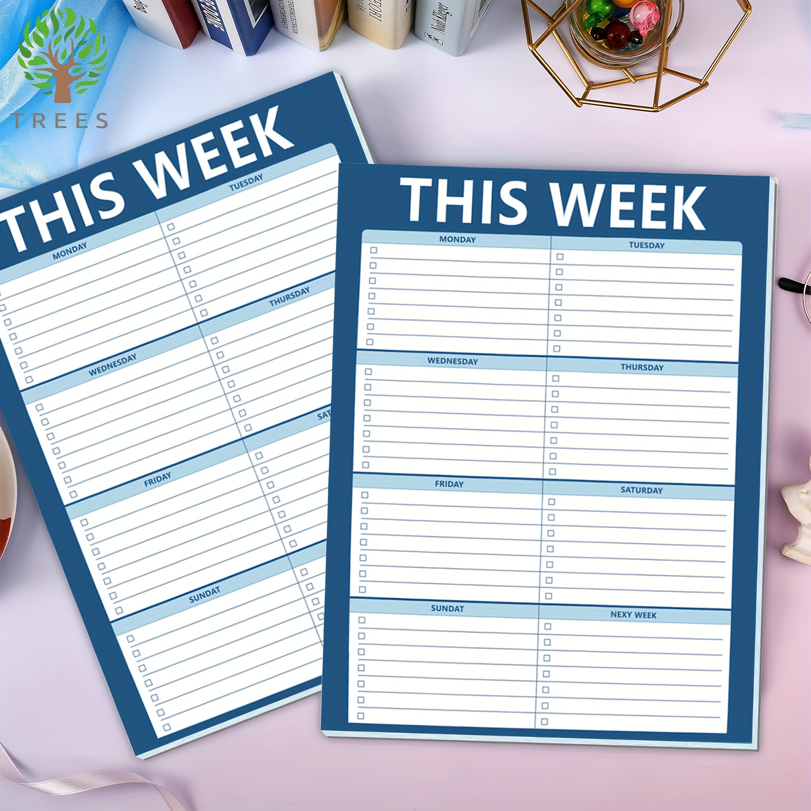 Weekly Planner Notepad Daily Weekly Agenda Notepad Organizer - Temu