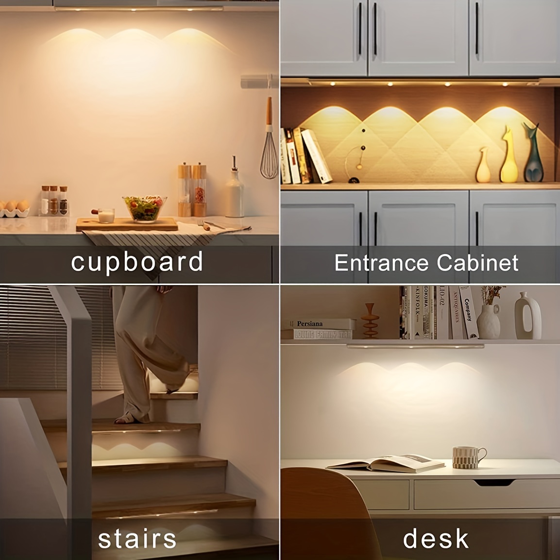 Smart Wireless Led Under cabinet Lights Kitchen Under - Temu