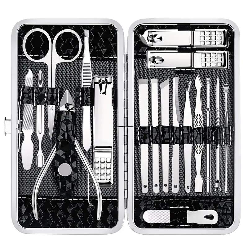 18-Piece Professional Grooming Kits with Luxurious Travel Case
