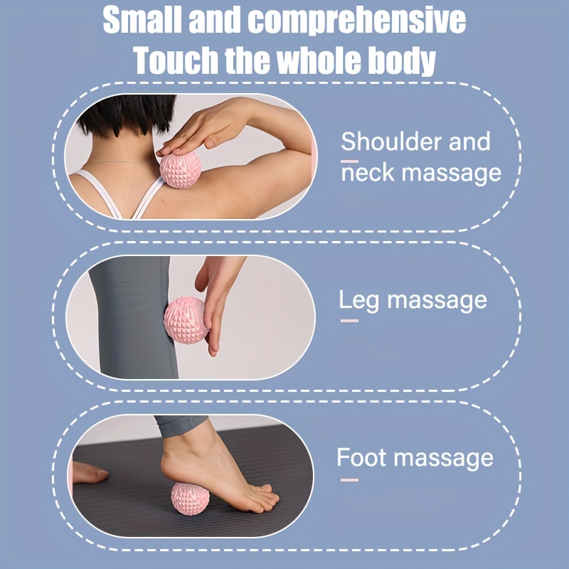 3pcs Yoga Training Massage Balls Shoulders Neck Back Foot Body